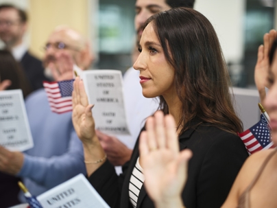 US citizenship oath-taking ceremony